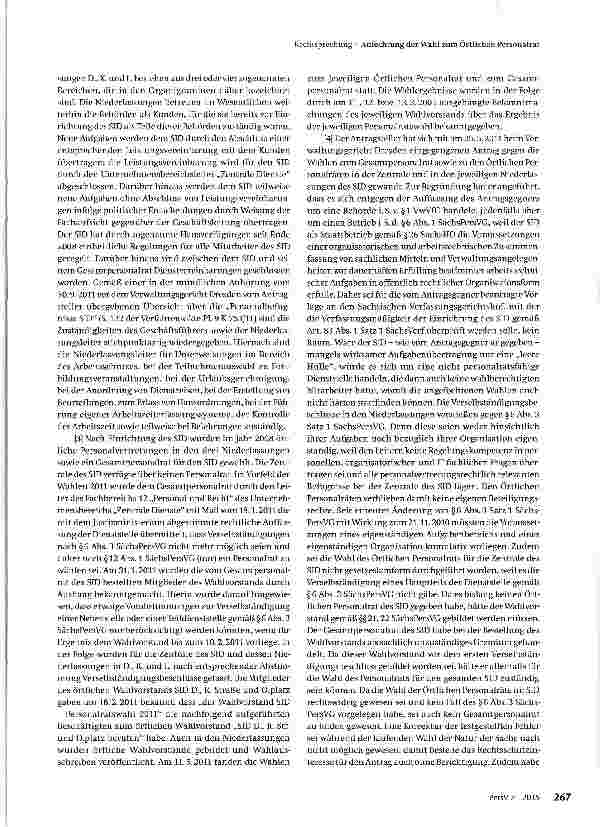 Vorschauseite 2: Anfechtung der Wahl zum Örtlichen Personalrat
