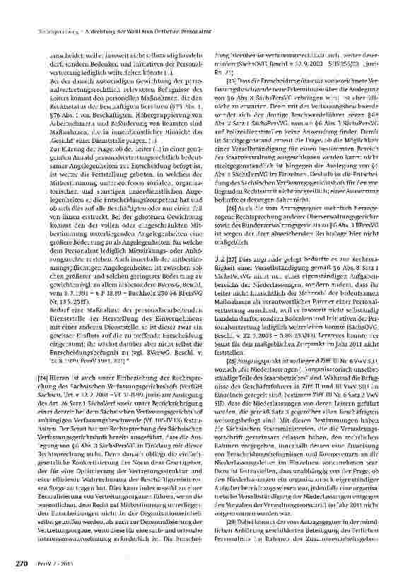 Vorschauseite 5: Anfechtung der Wahl zum Örtlichen Personalrat