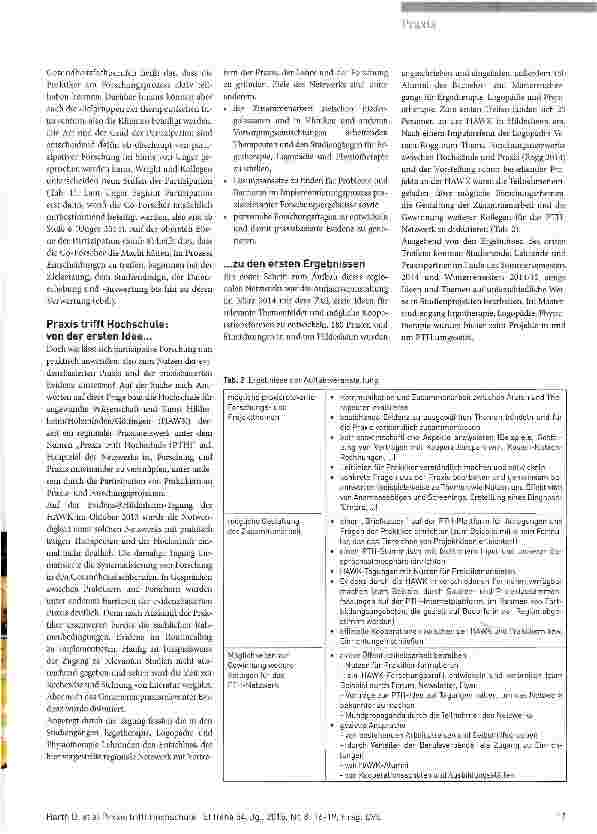 Vorschauseite 2: Praxis trifft Hochschule