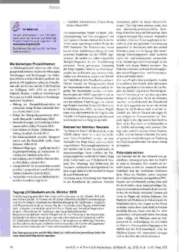 Vorschauseite 3: Praxis trifft Hochschule