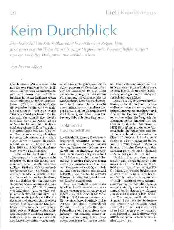 Vorschauseite 1: Keim Durchblick