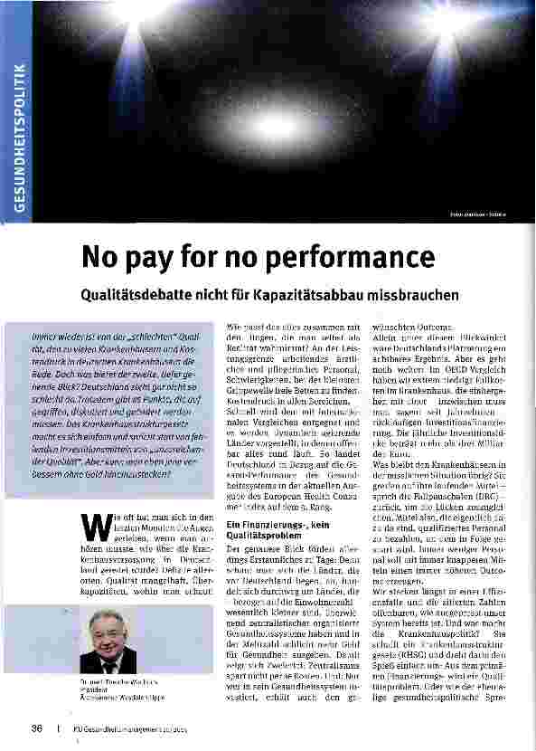 Vorschauseite 1: No pay for no Performance