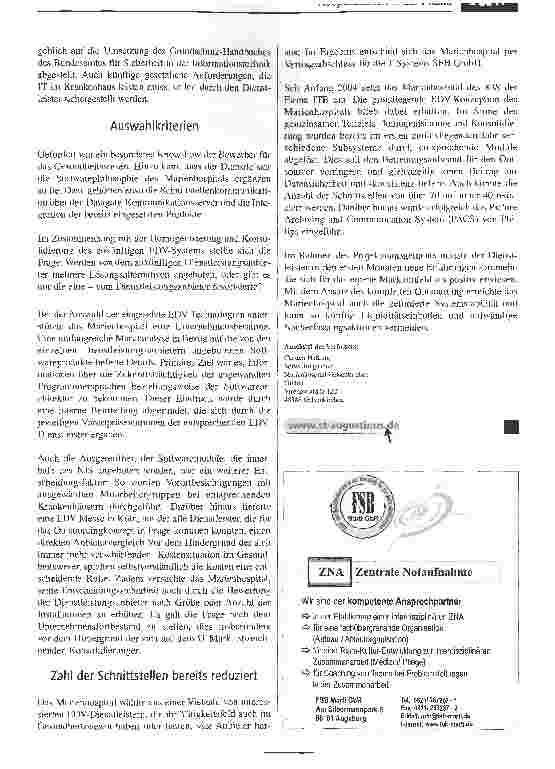 Vorschauseite 3: Kooperationen in der Praxis. Liquiditätseinbußen werden verringert und Datennach-erfassungen vermieden