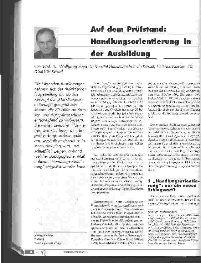 Vorschauseite 1: Auf dem Prüfstand: Handlungsorientierung in der Ausbildung