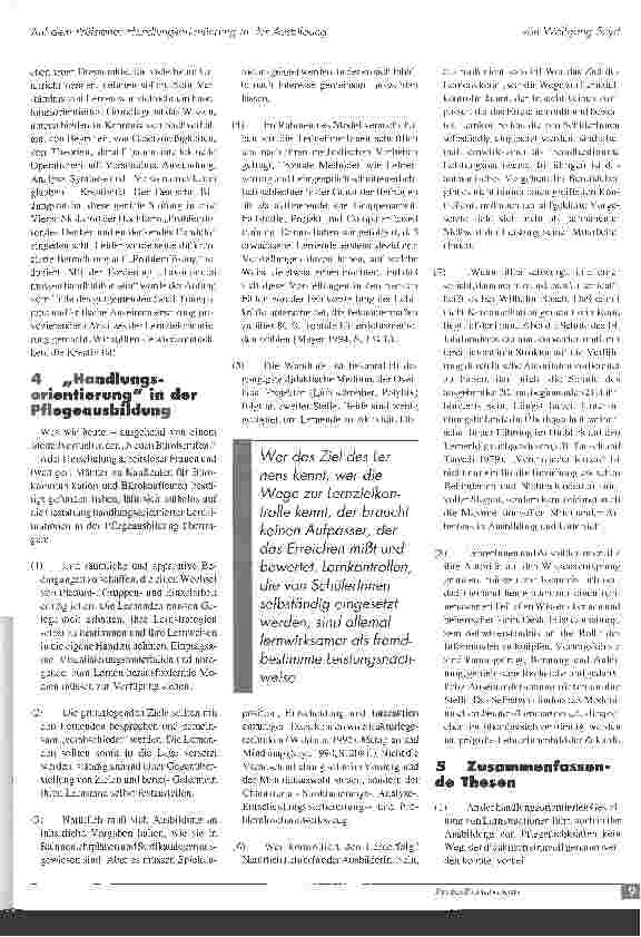 Vorschauseite 6: Auf dem Prüfstand: Handlungsorientierung in der Ausbildung