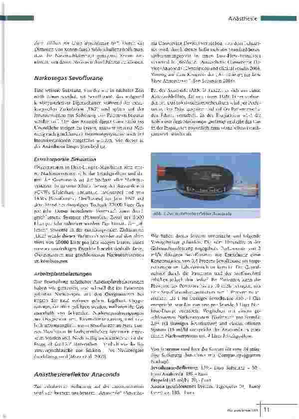 Vorschauseite 4: AnästhesieverfahrenNeues aus der Anästhesie