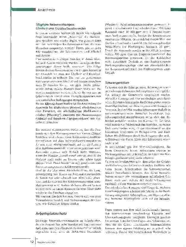 Vorschauseite 5: AnästhesieverfahrenNeues aus der Anästhesie