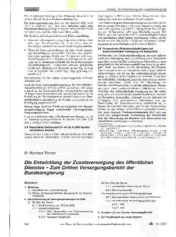 Vorschauseite 5: Das neue Kündigungsrecht im TVöD