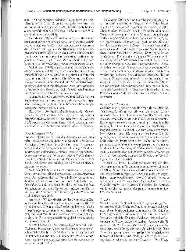 Vorschauseite 4: Gadamers philosophische Hermeneutik in der Pflegeforschung - eine Diskussion