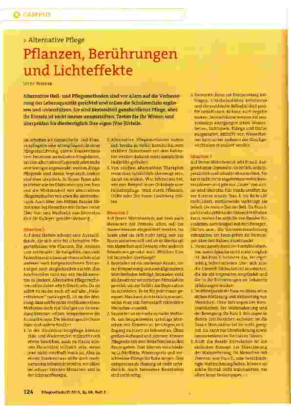 Vorschauseite 1: Pflanzen, Berührungen und Lichteffekte