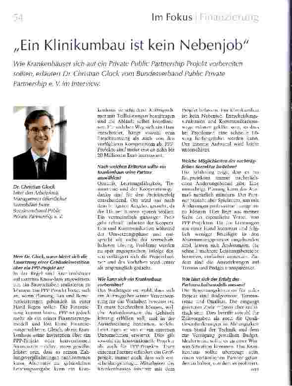 Vorschauseite 1: Ein Klinikumbau ist kein Nebenjob