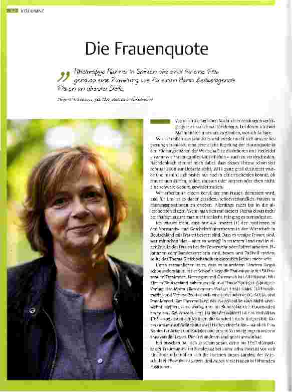Vorschauseite 1: Die Frauenquote