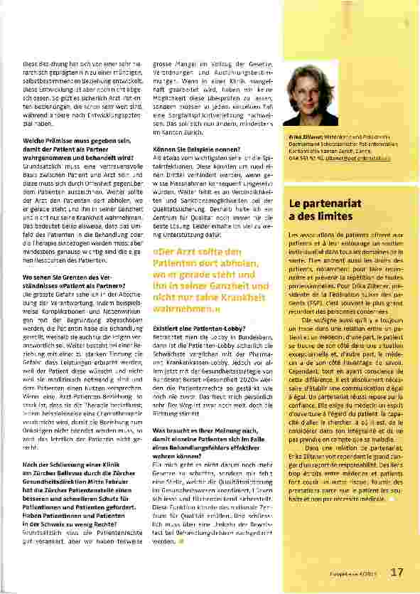 Vorschauseite 2: Arzt und Patient können partnerschaftlich entscheiden