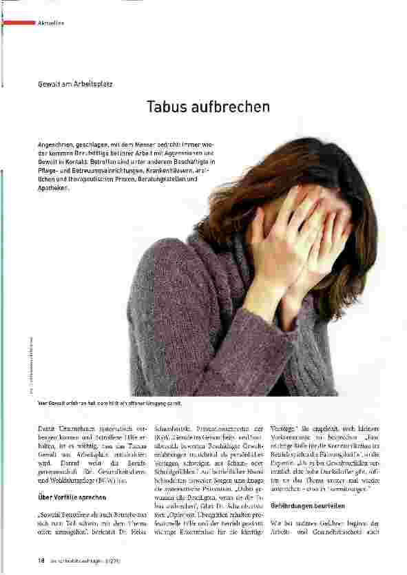 Vorschauseite 1: Tabusaufbrechen