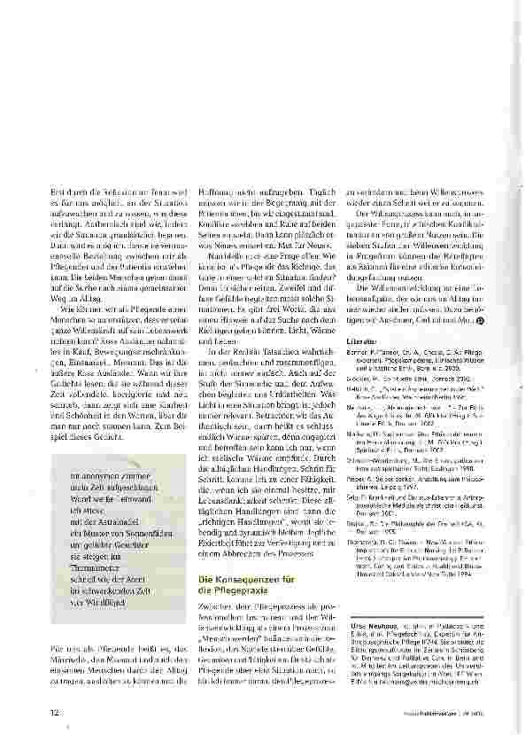 Vorschauseite 4: Weil du Mensch bist -selbstverantwortliches Pflegen in unsicheren Situationen
