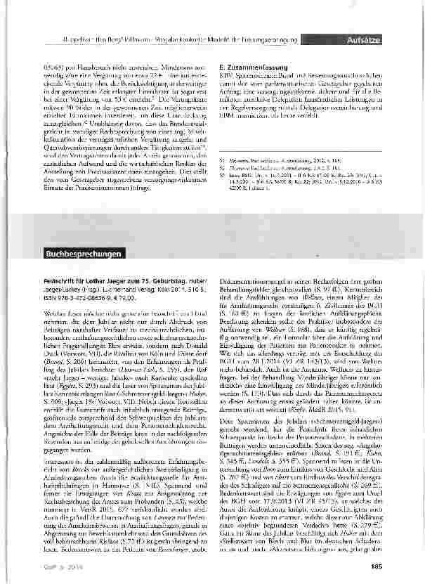 Vorschauseite 5: Vorgabe konkreter Modelle der Leistungserbringung durch den Sozialgesetzgeber? - Hausbesuche durch Praxisassistentinnen