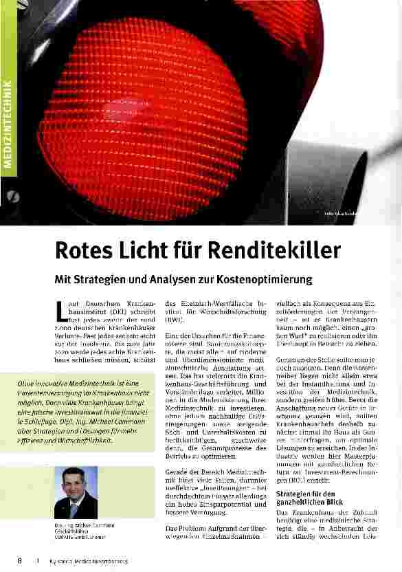 Vorschauseite 1: Rotes Licht für Renditekiller