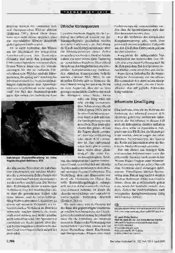 Vorschauseite 2: Aufklärung notwendig. Problematik der informierten Zustimmung der Spender