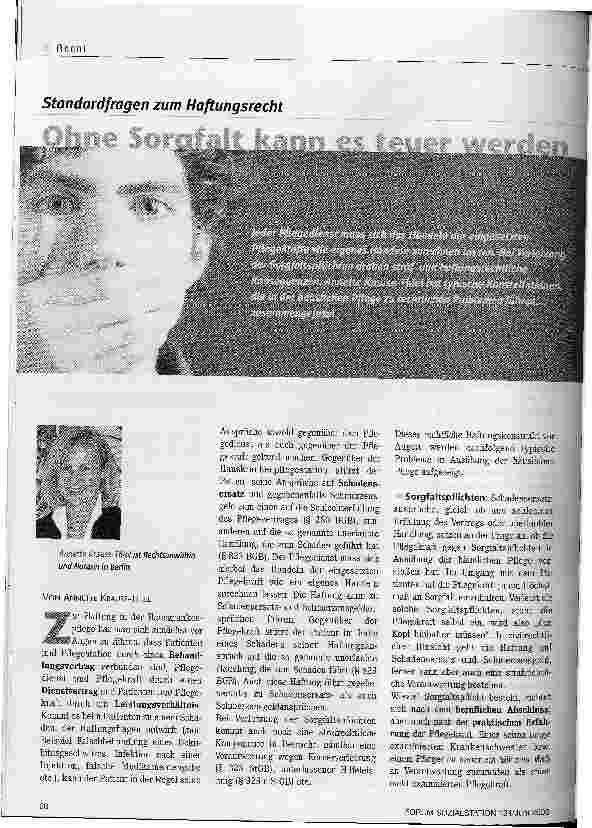 Vorschauseite 1: Ohne Sorgfalt kann es teuer werden