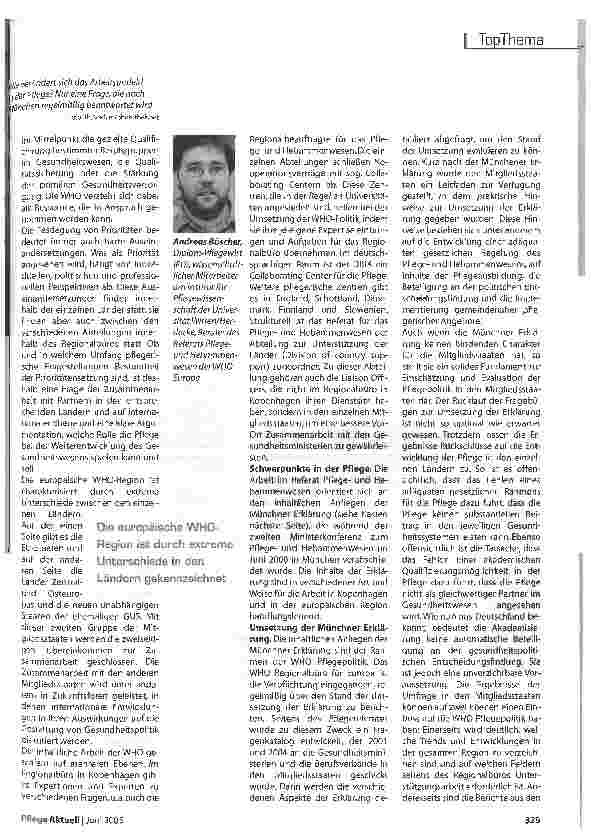Vorschauseite 2: Das Gesundheitswesen den Bedürfnissen anpassen