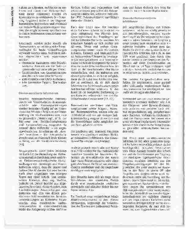 Vorschauseite 5: Prävention schwerer systemischer nosokomialer Infektionen im Krankenhaus und in der Intensivmedizin