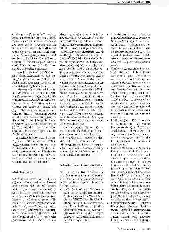 Vorschauseite 2: Forschungsund Innovations defizite der Pharmaindustrie