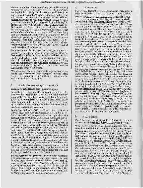 Vorschauseite 3: Berücksichtigung von Arbeitnehmern in Altersteilzeit im Ausgleichsabgabeverfahren
