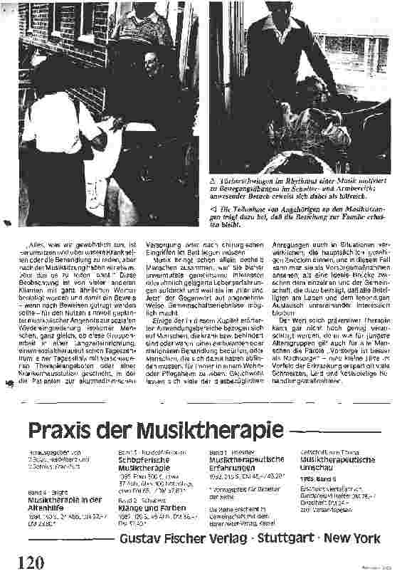 Vorschauseite 5: Musiktherapie mit alten Menschen