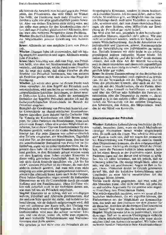Vorschauseite 4: Privatheit im Akutkrankenhaus Auszüge aus einem Expertengespräch
