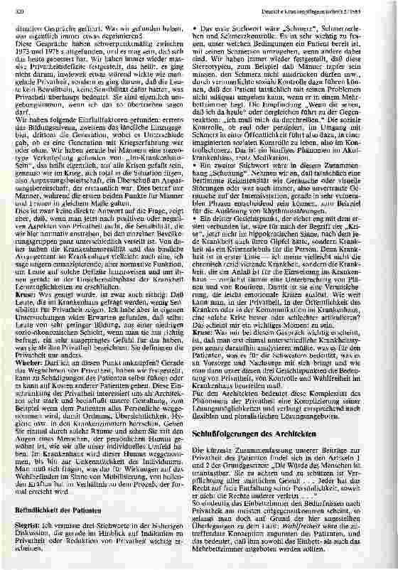 Vorschauseite 5: Privatheit im Akutkrankenhaus Auszüge aus einem Expertengespräch