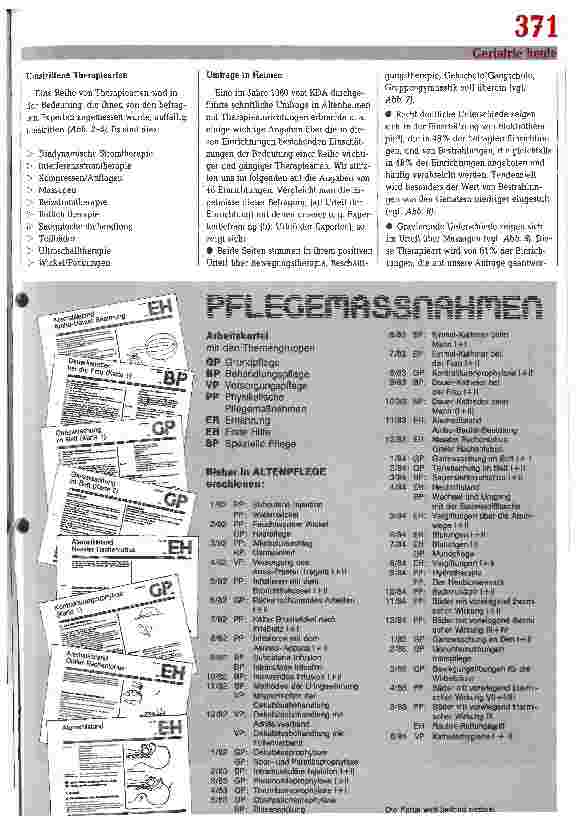 Vorschauseite 3: Eignung einzelner Therapiearten Aus einer Studie des KDA