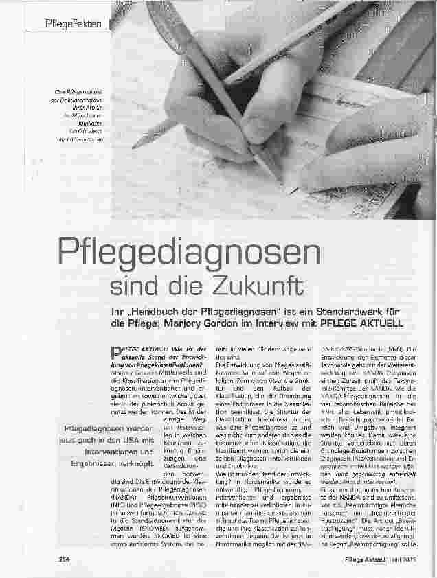 Vorschauseite 1: Pflegediagnosen sind die Zukunft