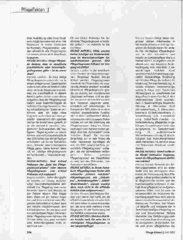 Vorschauseite 3: Pflegediagnosen sind die Zukunft