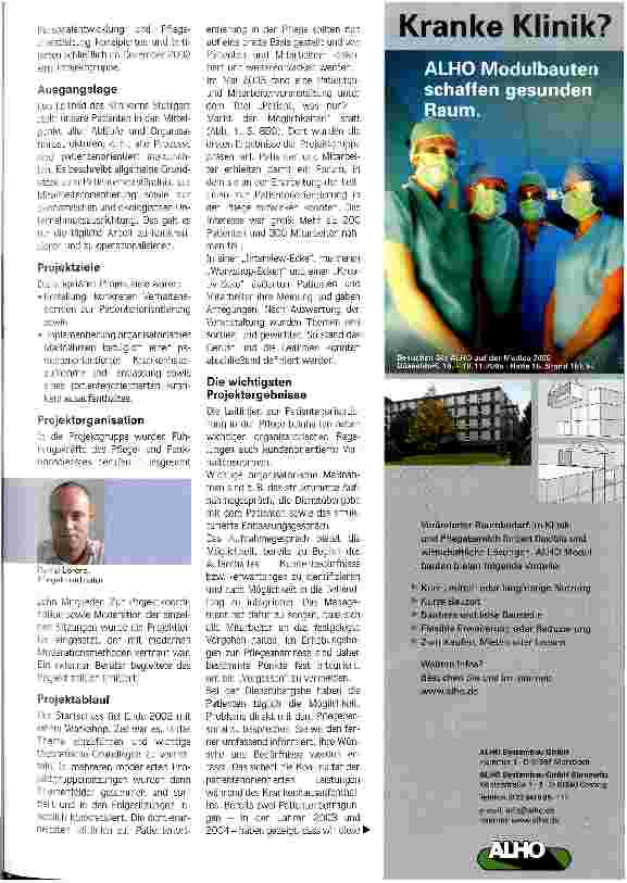 Vorschauseite 2: Prozessorganisation und soziale KompetenzProjekt zur Patientenorientierung im Klinikum Stuttgart/Katharinenhospital