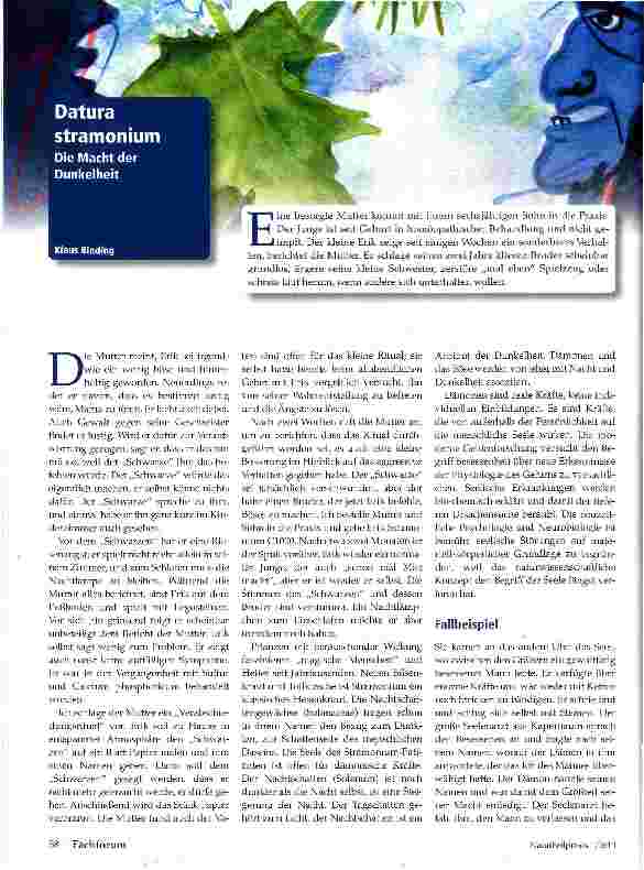 Vorschauseite 1: Datura stramonium Die macht der Dunkelheit