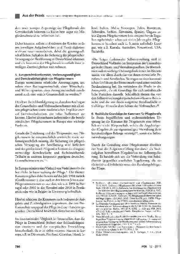 Vorschauseite 3: Erfolgreiche Pflegekammern in Deutschland und Europa - kompakt