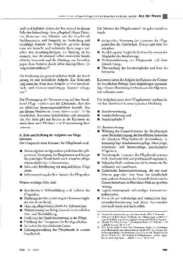 Vorschauseite 6: Erfolgreiche Pflegekammern in Deutschland und Europa - kompakt