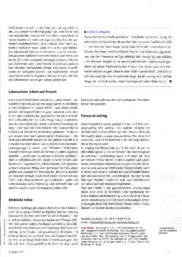 Vorschauseite 2: In die Werkstatt muss ich nun nicht mehr ...