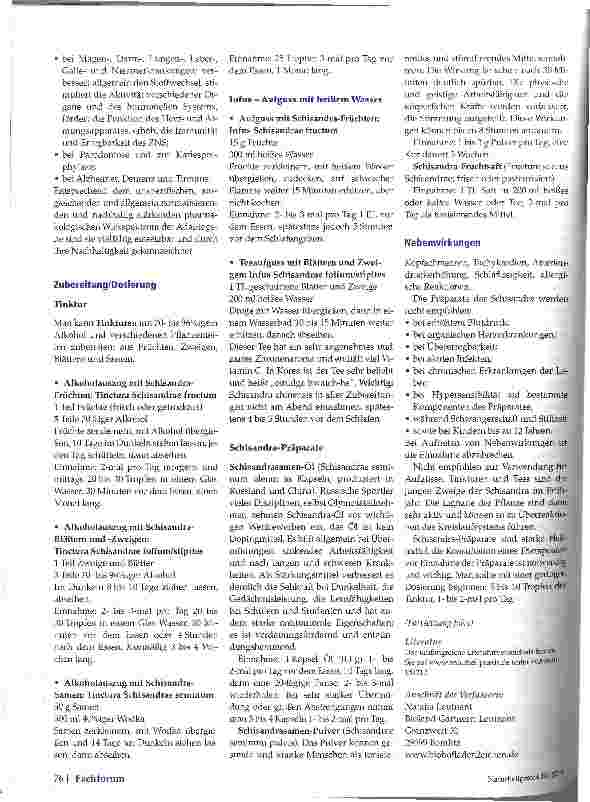 Vorschauseite 4: Adapotogene Pflanzen Schusandra chinesis Teil 1