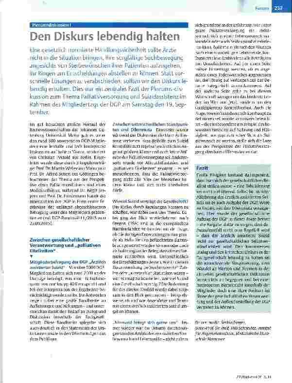 Vorschauseite 1: Den Diskurs lebendig halten