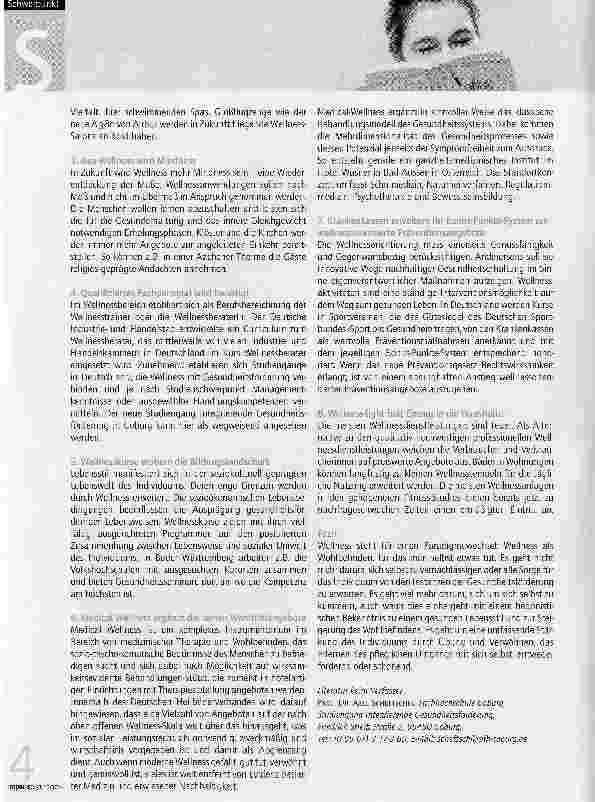 Vorschauseite 2: Von der Wohlfühlwelle zur Wohlfühlkultur - acht Trends