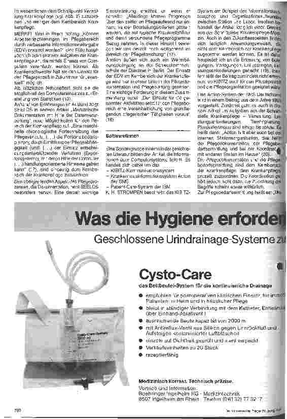 Vorschauseite 3: Elektronische Datenverarbeitung in der Krankenpflege 2. Folge: Praxis, Probleme. Perspektiven 1. Teil