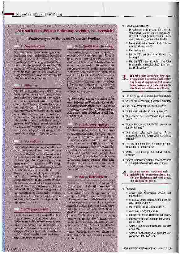 Vorschauseite 2: Die Prüfliste Über 100 Fragen zur Selbsteinschätzung eines Ambulanten Dienstes