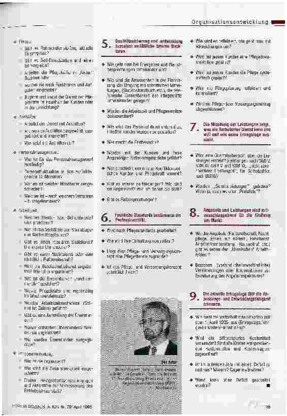 Vorschauseite 3: Die Prüfliste Über 100 Fragen zur Selbsteinschätzung eines Ambulanten Dienstes