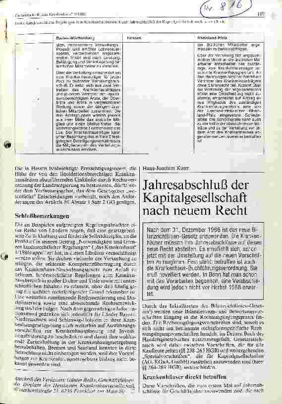 Vorschauseite 1: Jahresabschluß der Kapitalgesellschaft nach neuen Recht