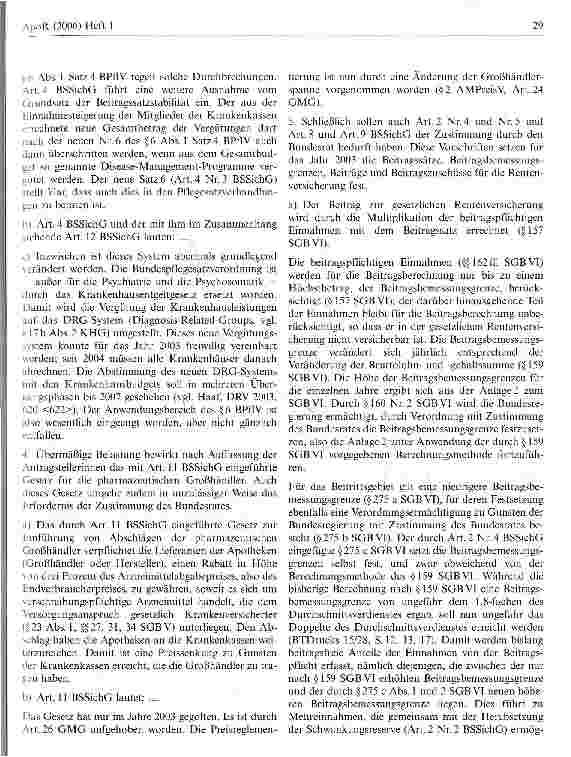 Vorschauseite 5: Beitragssatzsicherungsgesetz mit dem Grundgesetz vereinbar