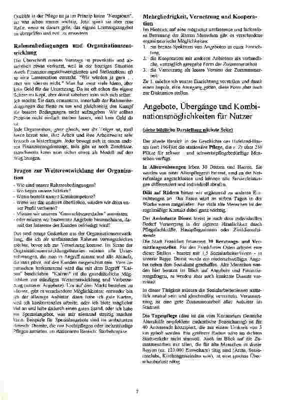 Vorschauseite 2: Kundenorientierte Angebote trotz leerer Kassen? Chancen und Möglichkeiten von Vernetzung und Kooperation