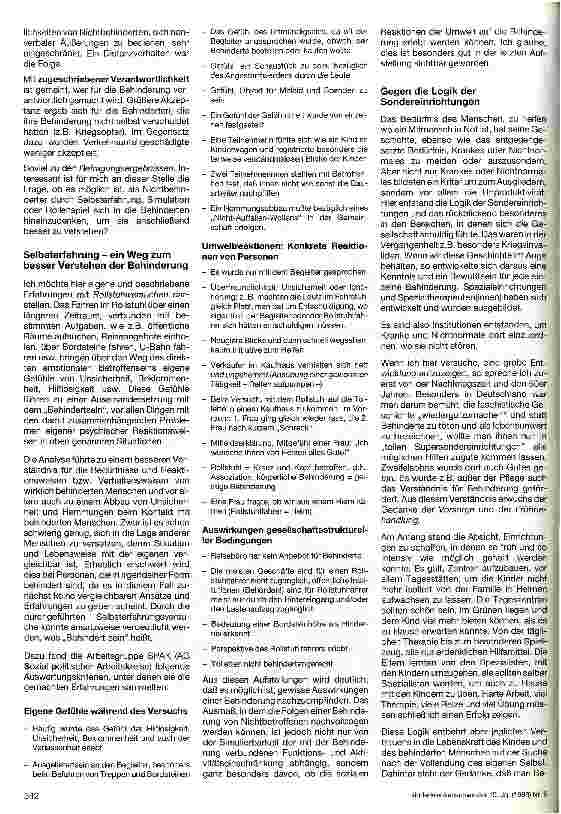 Vorschauseite 2: Behinderte zwischen Integration und Isolation