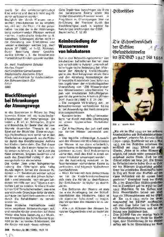 Vorschauseite 1: Die Schwesternschaft der Sektion Gesundheitswesen im FDGB 1947 - 1951