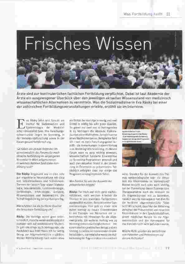 Vorschauseite 1: Frisches Wissen